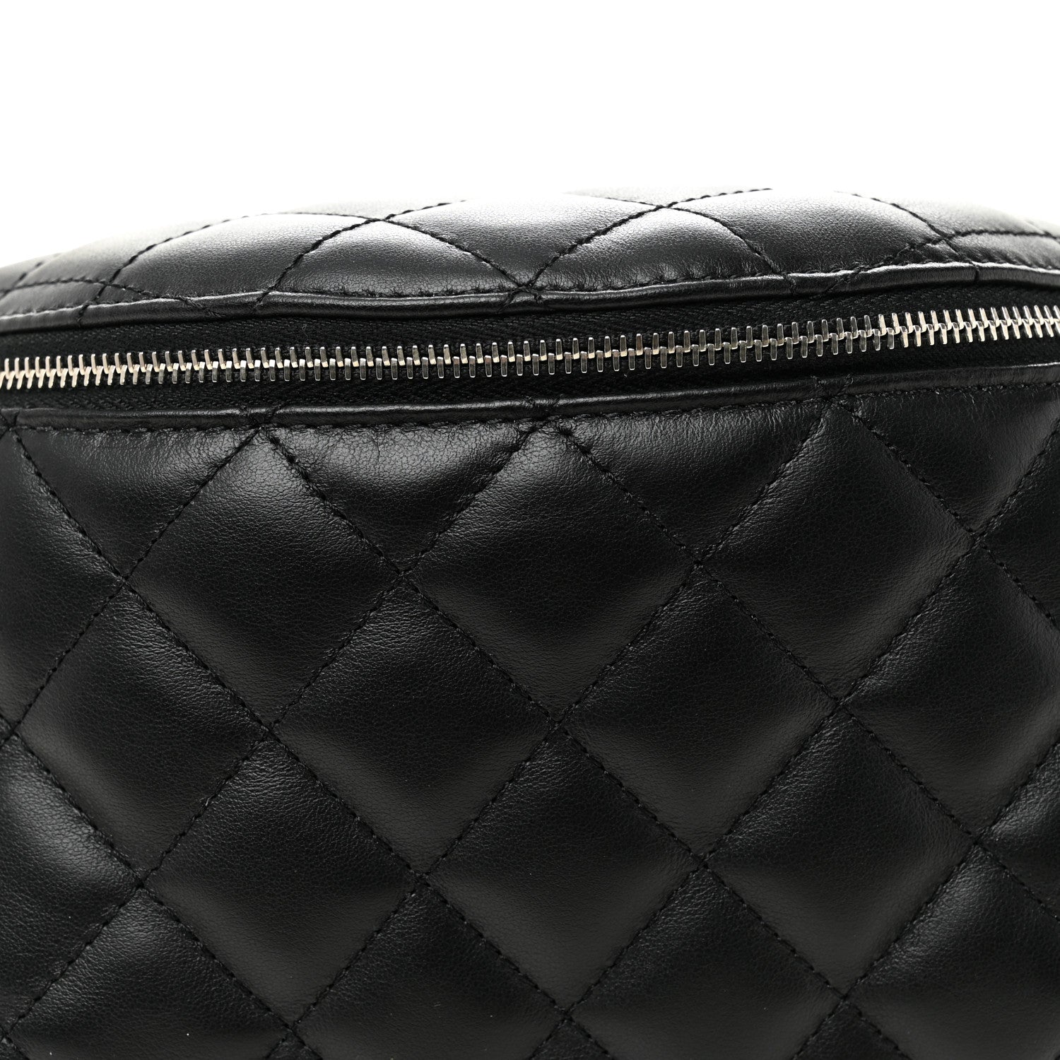 Chanel Calfskin Quilted Waist Belt Bag Black 8 of 10