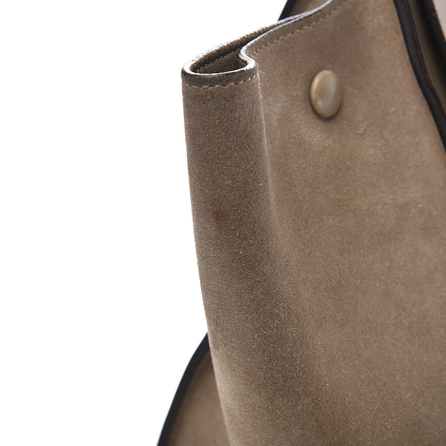 Celine Calfskin Suede Whipsnake Medium Trapeze Taupe 14 of 14