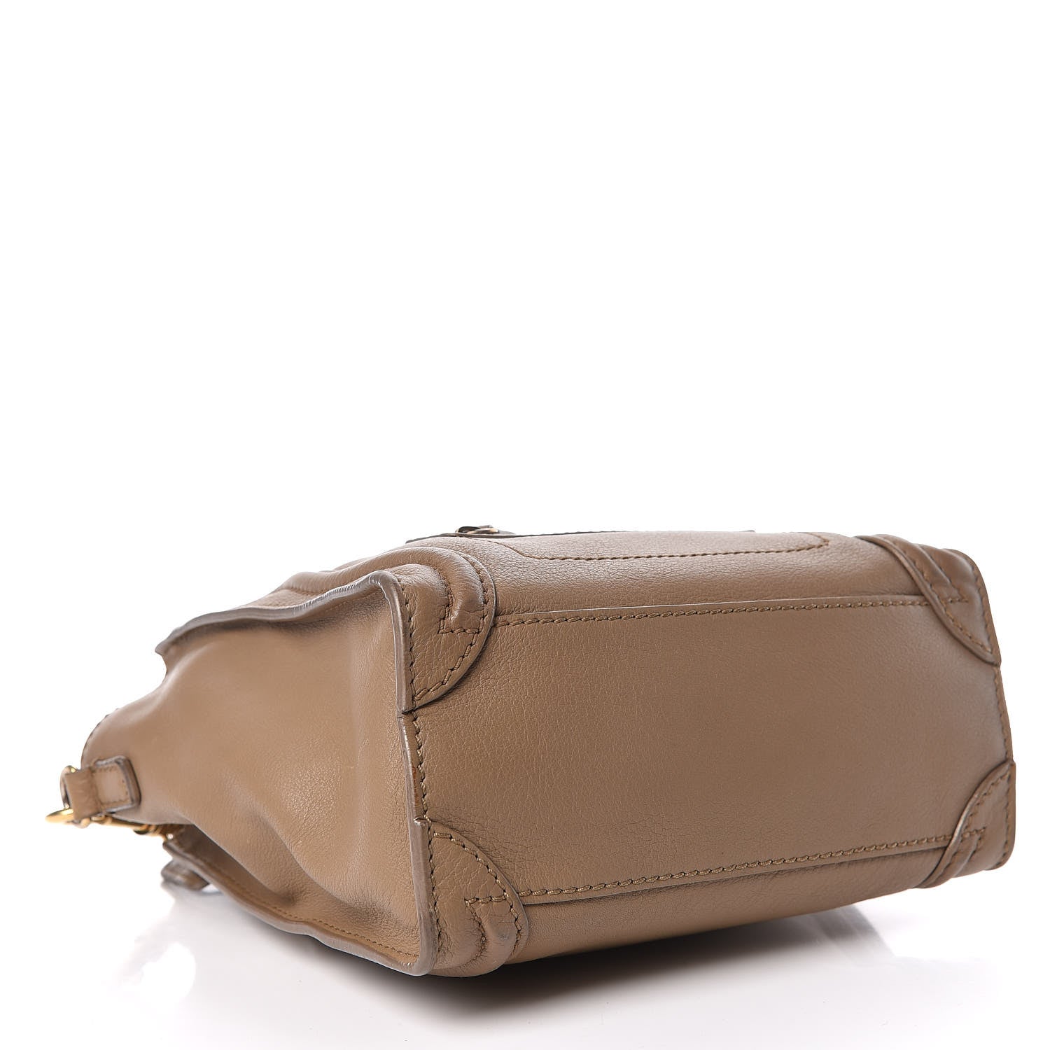 Celine Smooth Calfskin Nano Luggage Camel 4 of 14