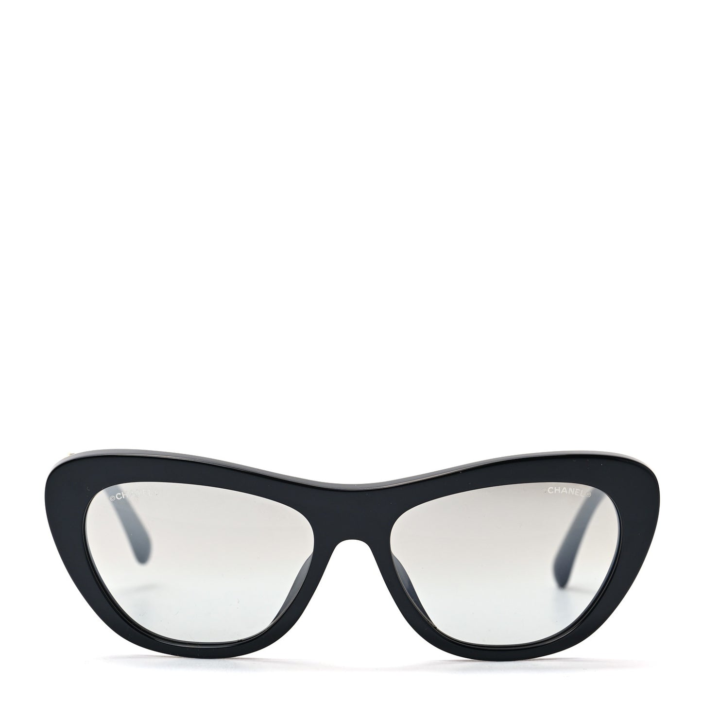 Acetate Crystal CC Butterfly Sunglasses 71417A Black