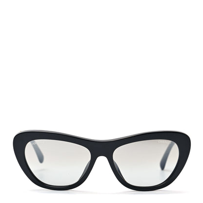 Chanel Acetate Crystal CC Butterfly Sunglasses 71417A Black 2 of 7
