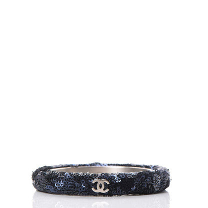 Chanel Sequin CC Bangle M Blue 1 of 5