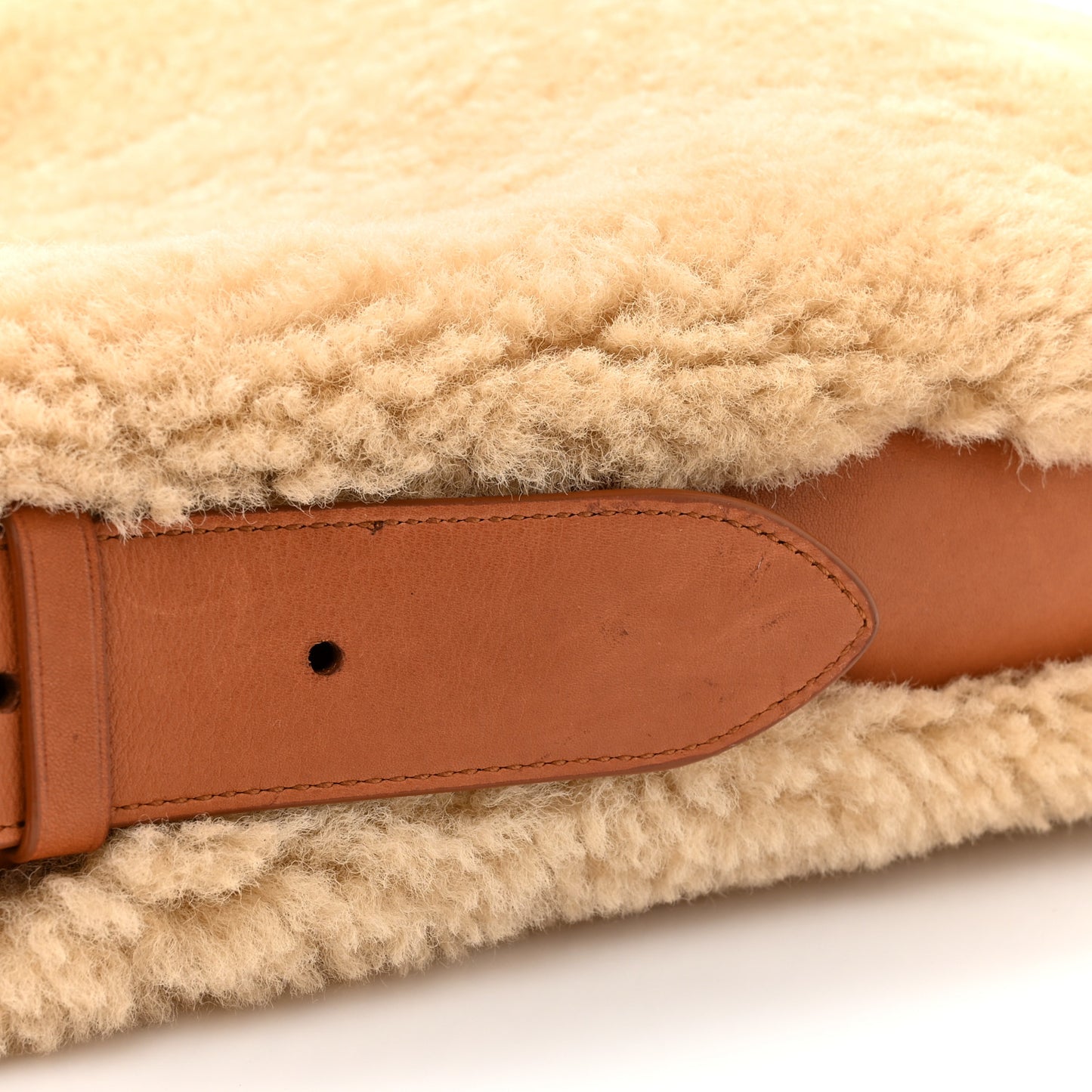 Shearling Tote Natural