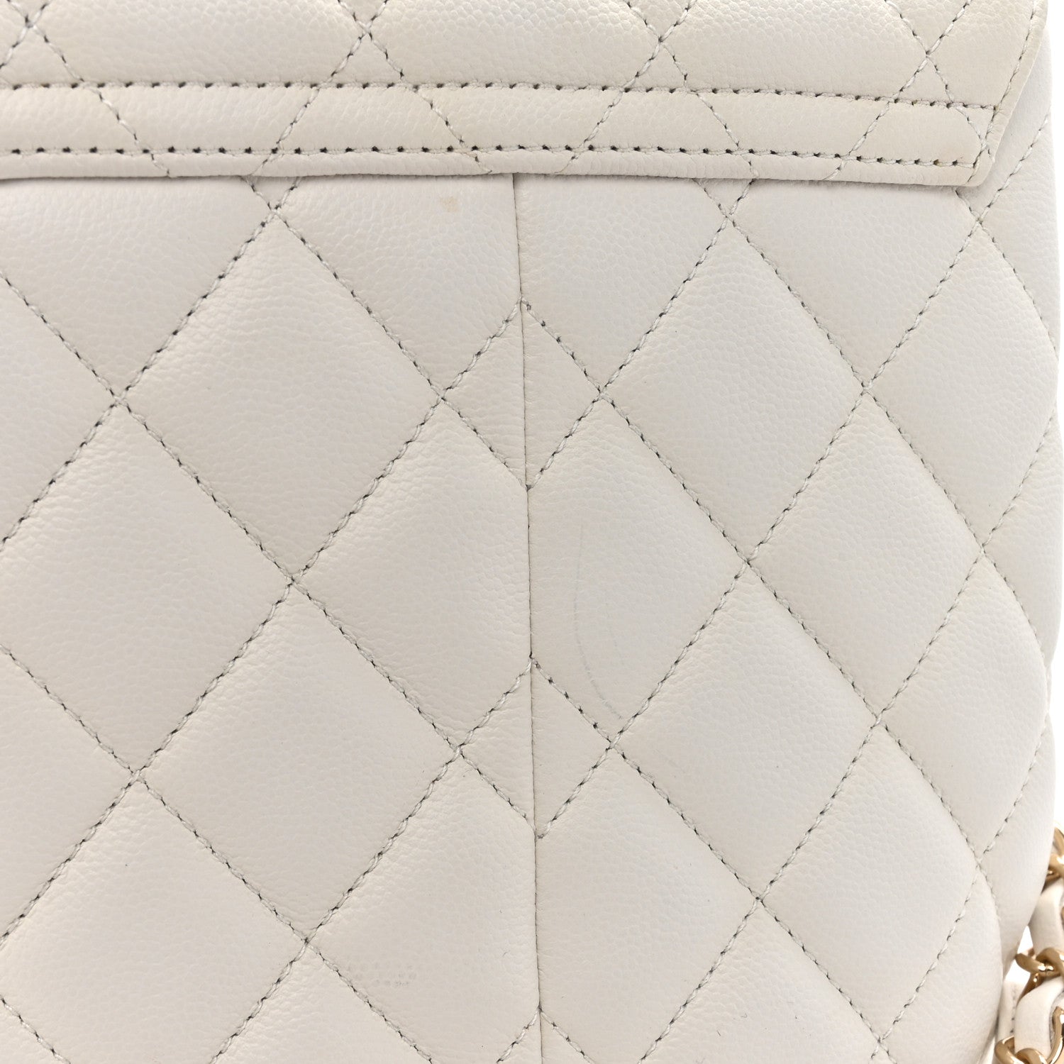 Chanel Caviar Quilted Pockets Backpack White 13 of 13