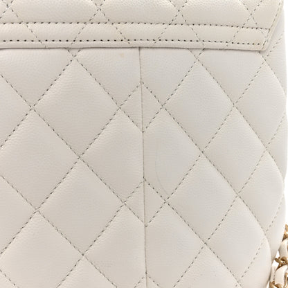 Chanel Caviar Quilted Pockets Backpack White 13 of 13