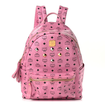 MCM Visetos Studded Medium Dual Stark Backpack Pink 1 of 13