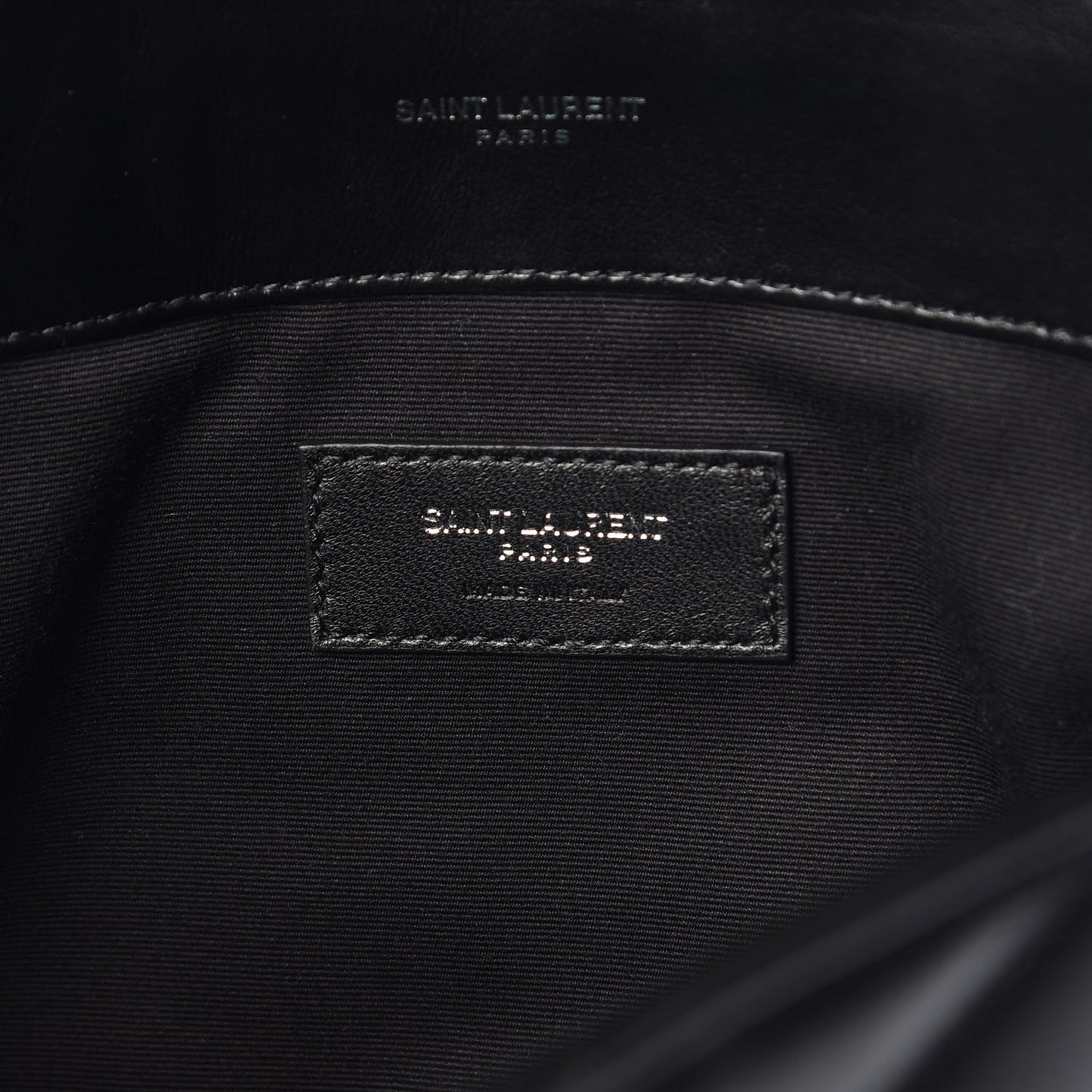 Calfskin Y Quilted Monogram Loulou Document Holder Black