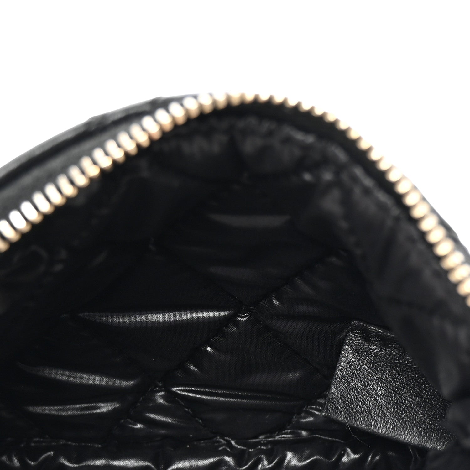 Chanel Lambskin Stitched Small Cosmetic Case Black 5 of 7