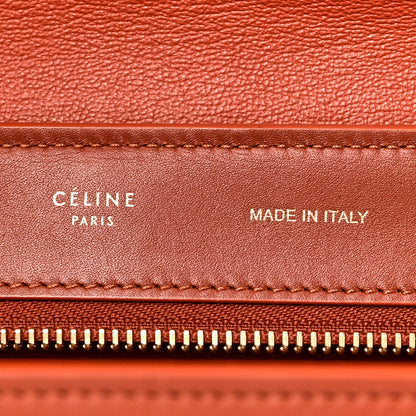 Celine Smooth Suede Medium Tri-Color Trapeze Navy 6 of 9