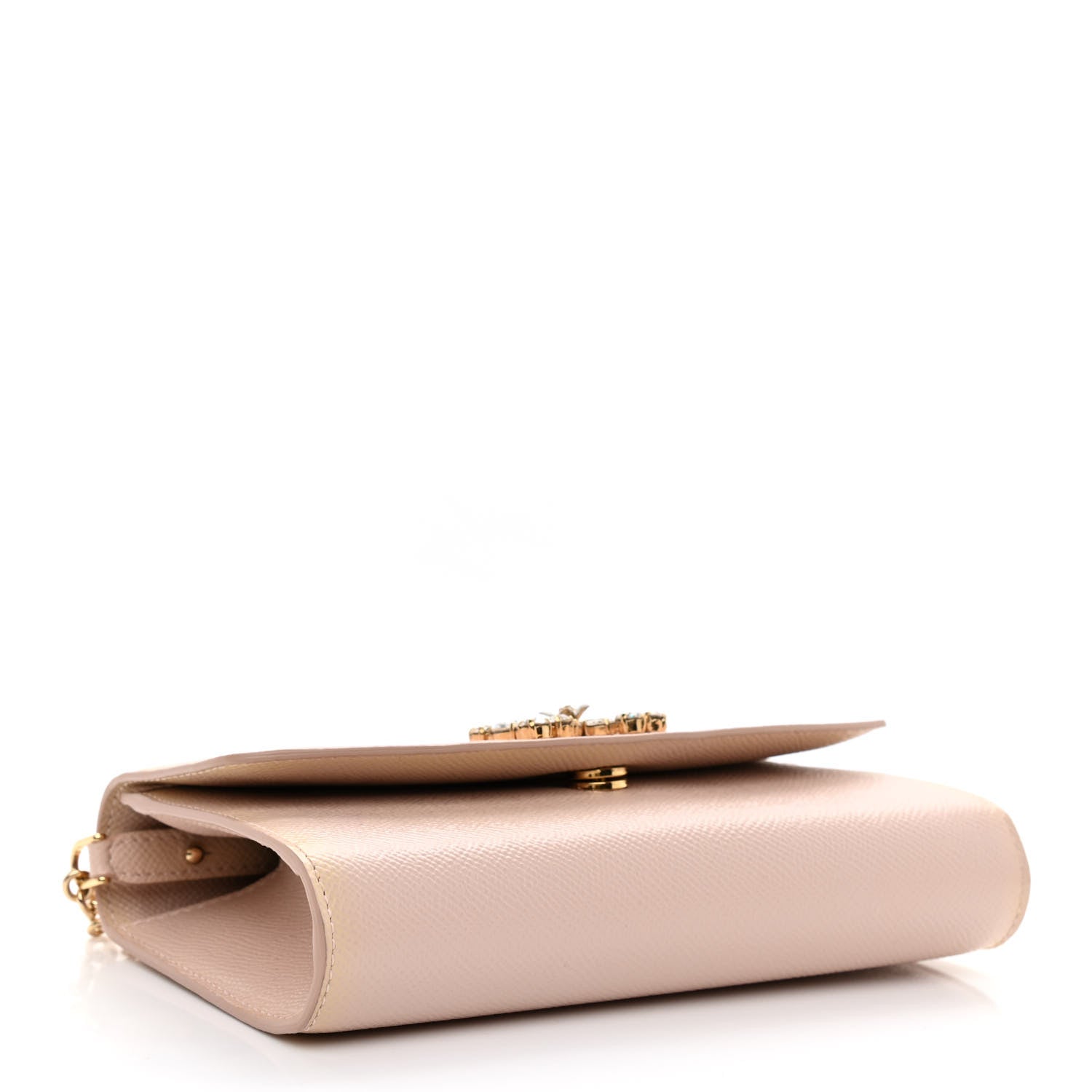 Dolce & Gabbana Dauphine Crystal Wallet On Chain Light Pink 4 of 8