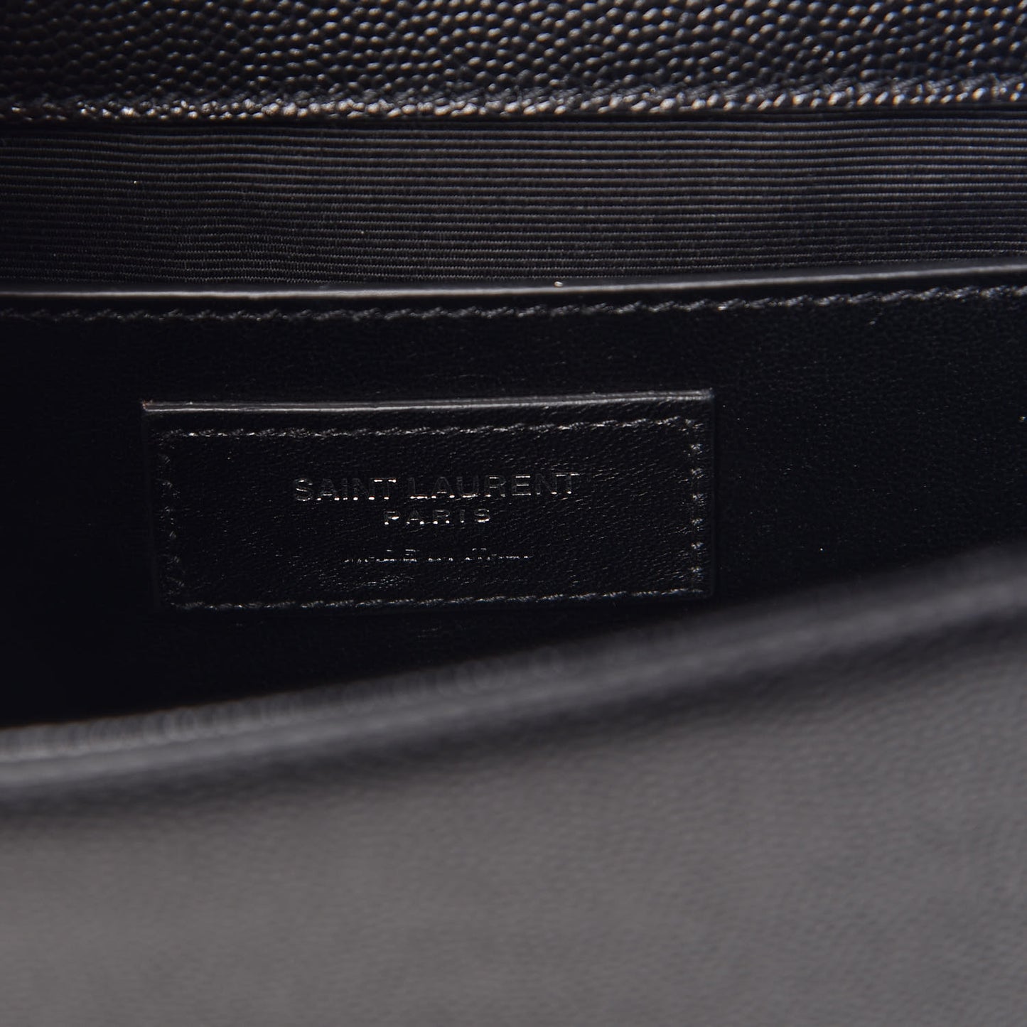 Grain De Poudre Medium Classic Monogram Kate Satchel Black