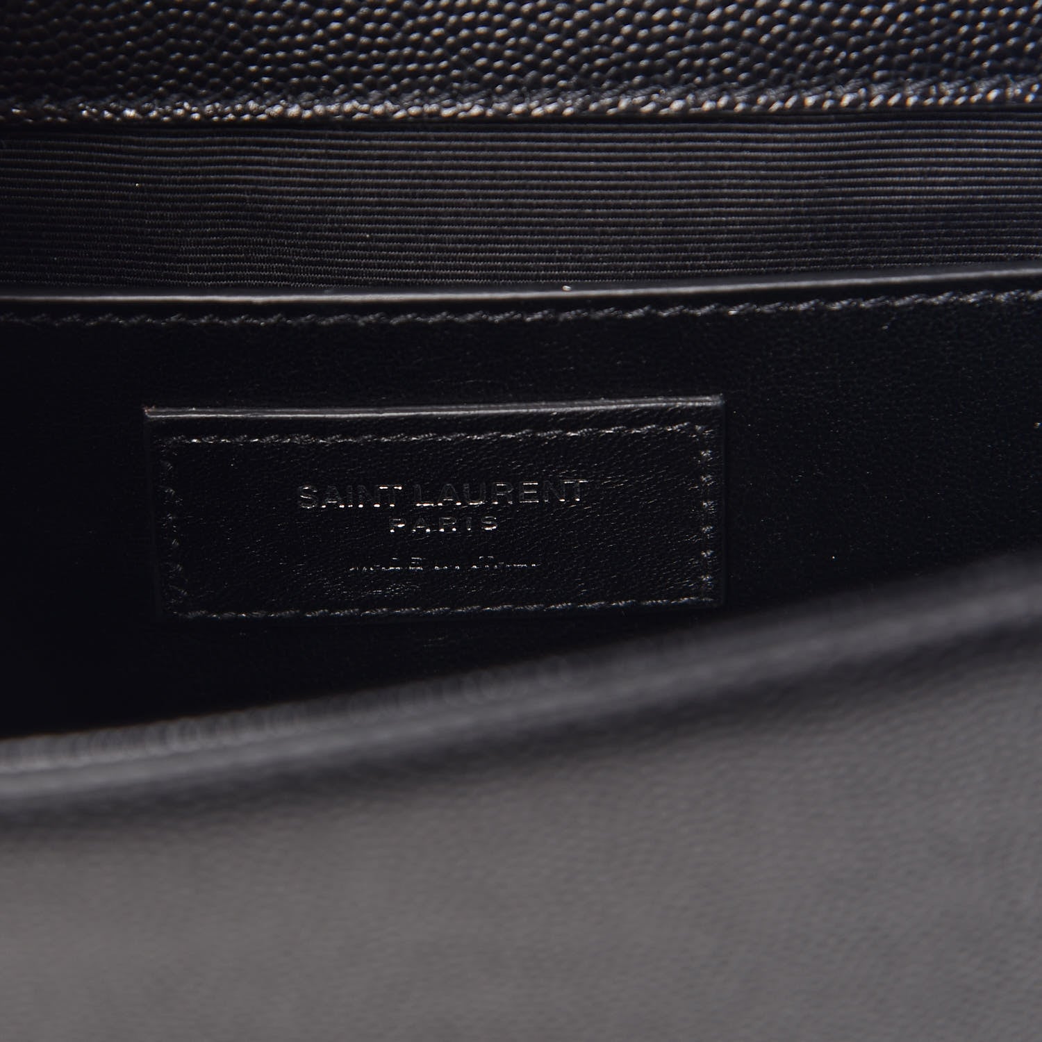 Saint Laurent Grain De Poudre Medium Classic Monogram Kate Satchel Black 6 of 12