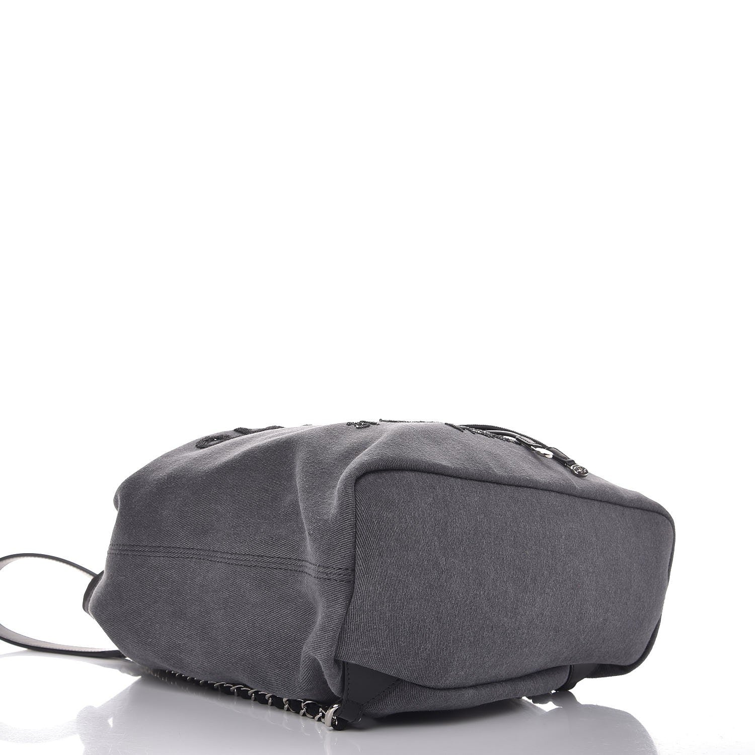 Chanel Canvas Sequin Large Deauville Backpack Charcoal 4 of 7