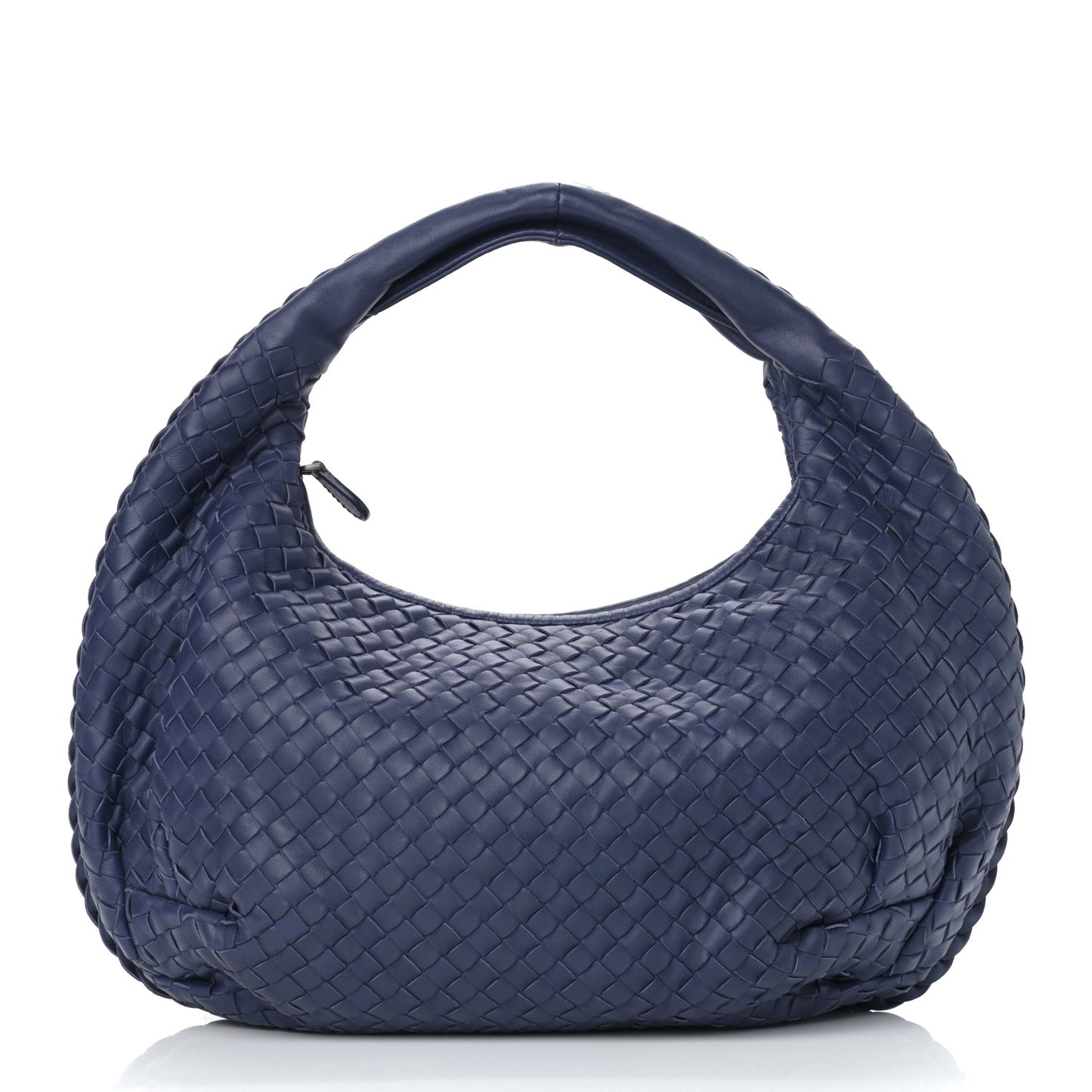 Nappa Intrecciato Medium Belly Veneta Hobo Sapphire