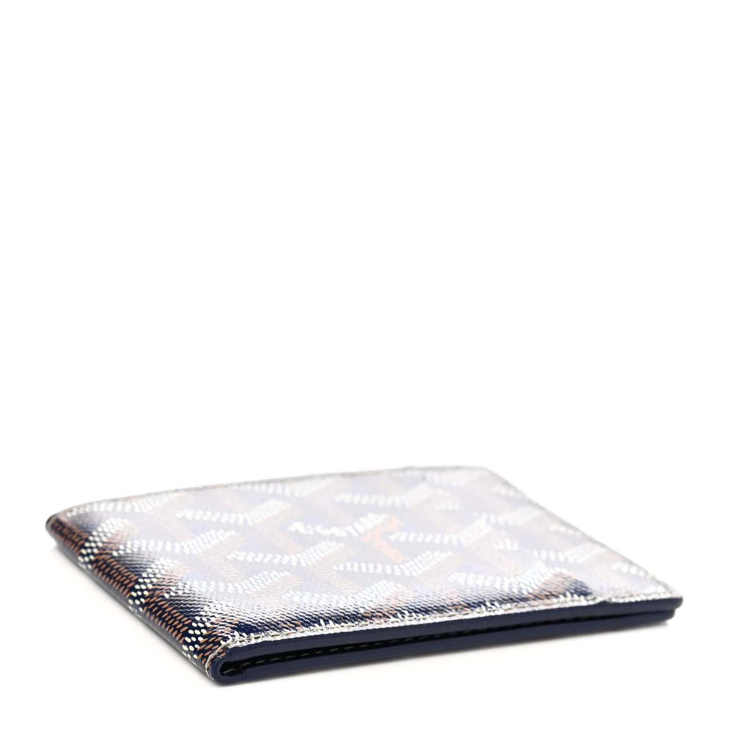 Goyardine Multi Slot Bi-Fold Wallet Navy