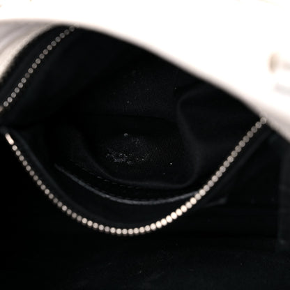 Balenciaga Matte Supple Lambskin Crocodile Embossed Classic Silver Hardware Mini City White 12 of 18