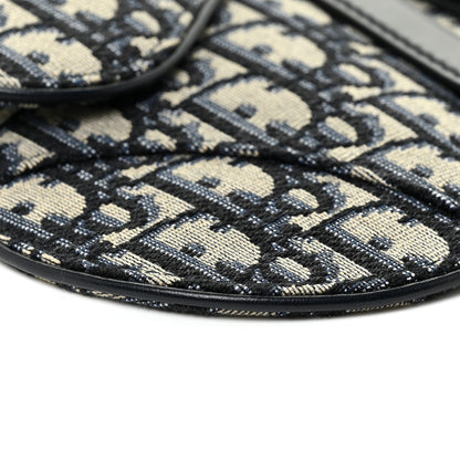Christian Dior Oblique Saddle Belt Bag Blue 8 of 9
