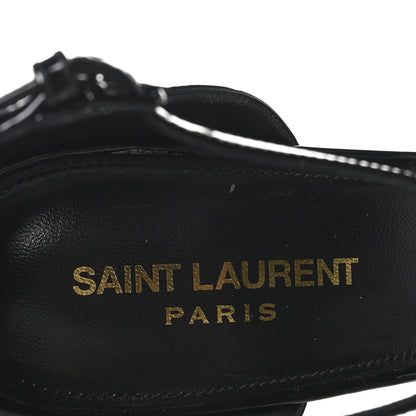 Saint Laurent Patent Calfskin Opyum 85 Sandals 39.5 Black 7 of 9