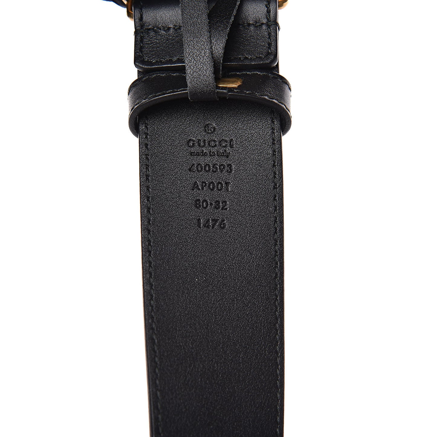 Calfskin Double G 40mm Belt 80 32 Black