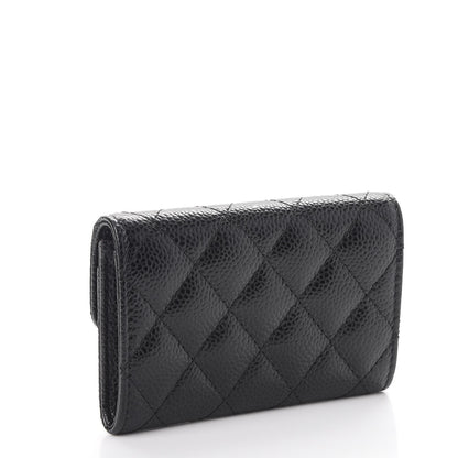 Chanel Caviar Quilted Flap Card Holder Black 3 of 9