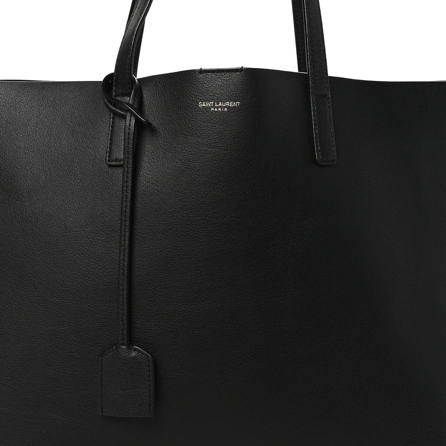 Saint Laurent Calfskin Large Shopping Tote Black 9 of 12