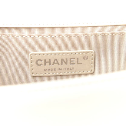 Chanel Lambskin Perforated Medium Boy Flap White 6 of 11