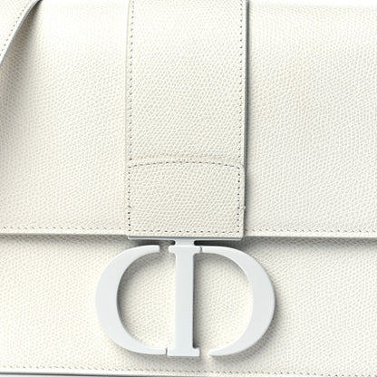 Christian Dior Ultra Matte Grained Calfskin 30 Montaigne Flap Bag White 11 of 12