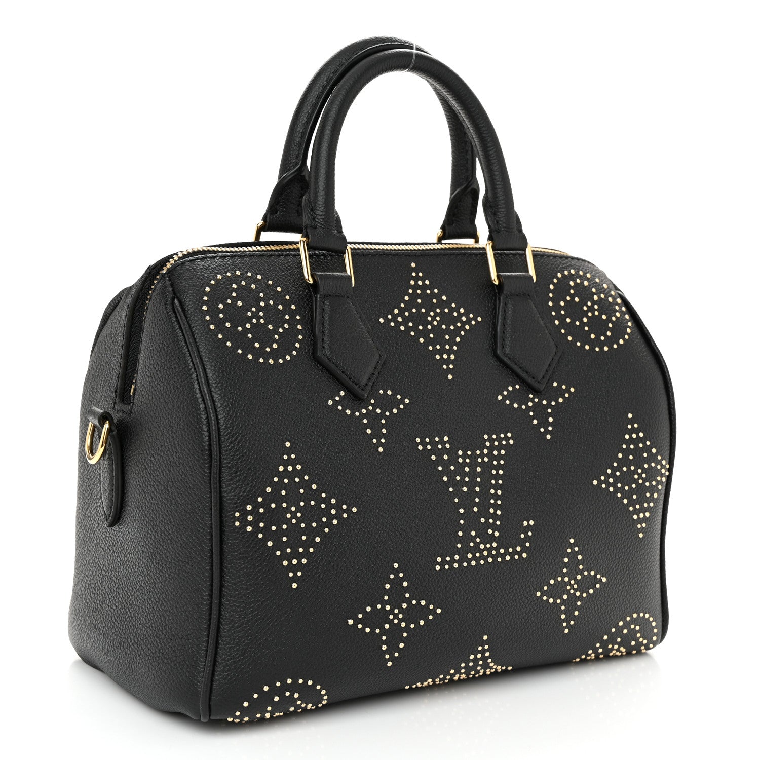 Louis Vuitton Empreinte Monogram Giant Studded Speedy Bandouliere 25 Black 3 of 9