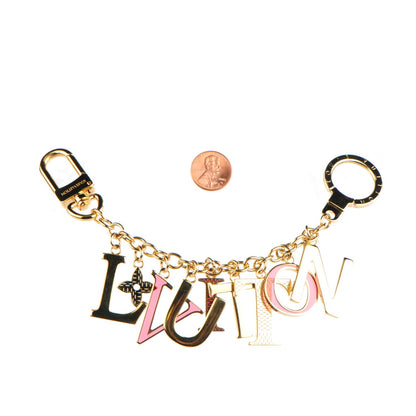 Louis Vuitton LV Tag Bag Charm Gold 2 of 6