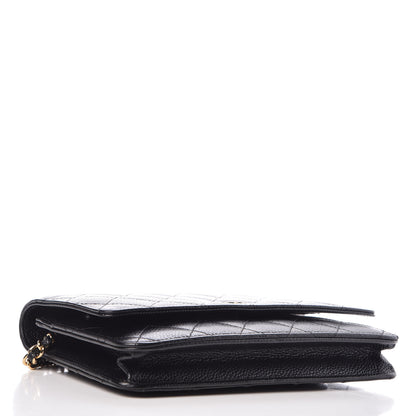 Chanel Caviar Quilted Wallet On Chain WOC Black 4 of 11