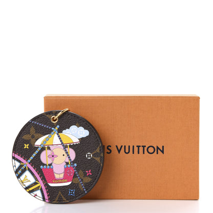 Louis Vuitton Monogram 2020 Christmas Animation Big Wheel Bag Charm Key Ring Rose Ballerine 5 of 5
