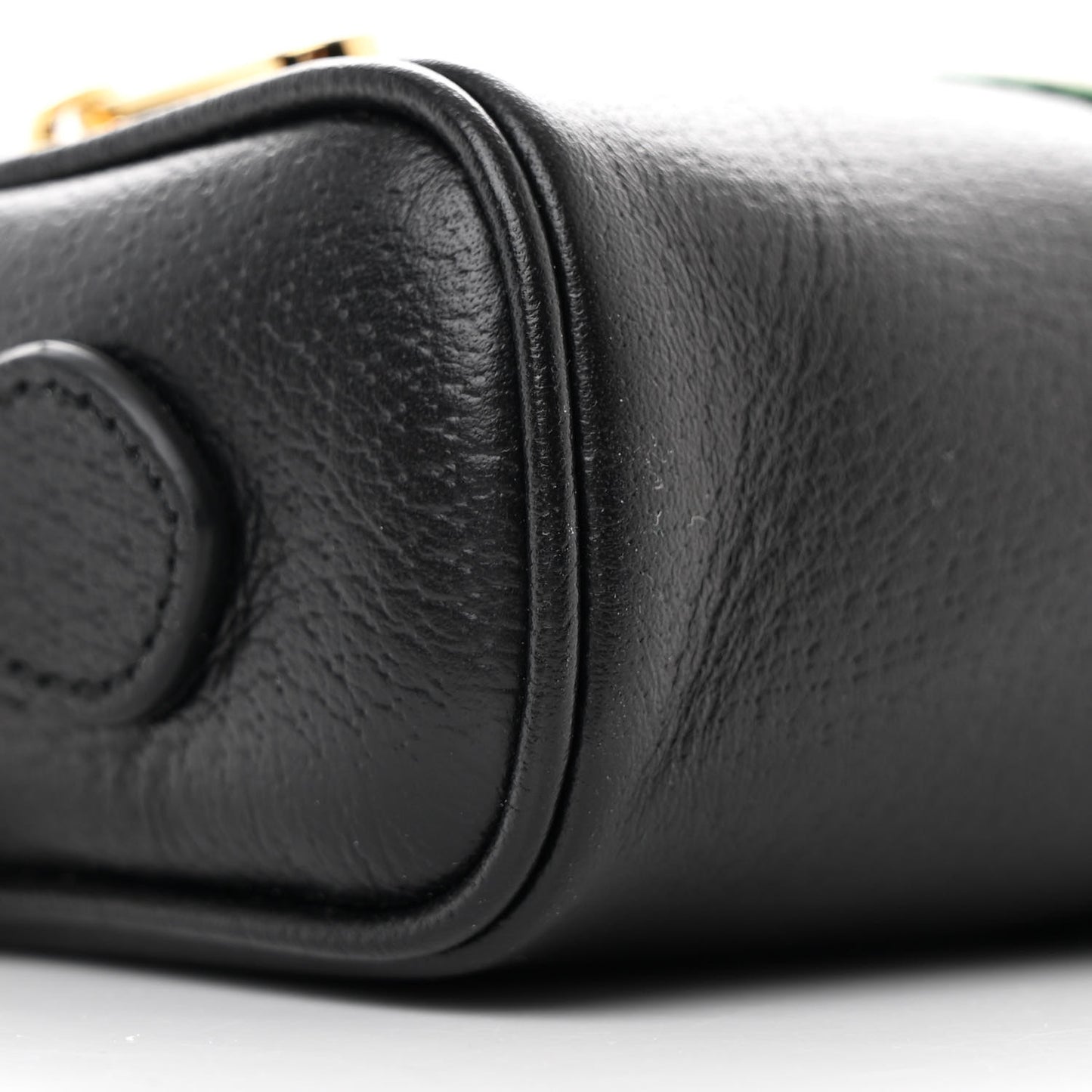 Calfskin Web Mini Ophidia Shoulder Bag Black