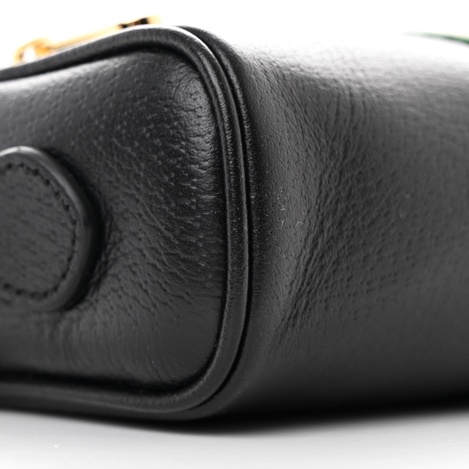 Gucci Calfskin Web Mini Ophidia Shoulder Bag Black 9 of 10