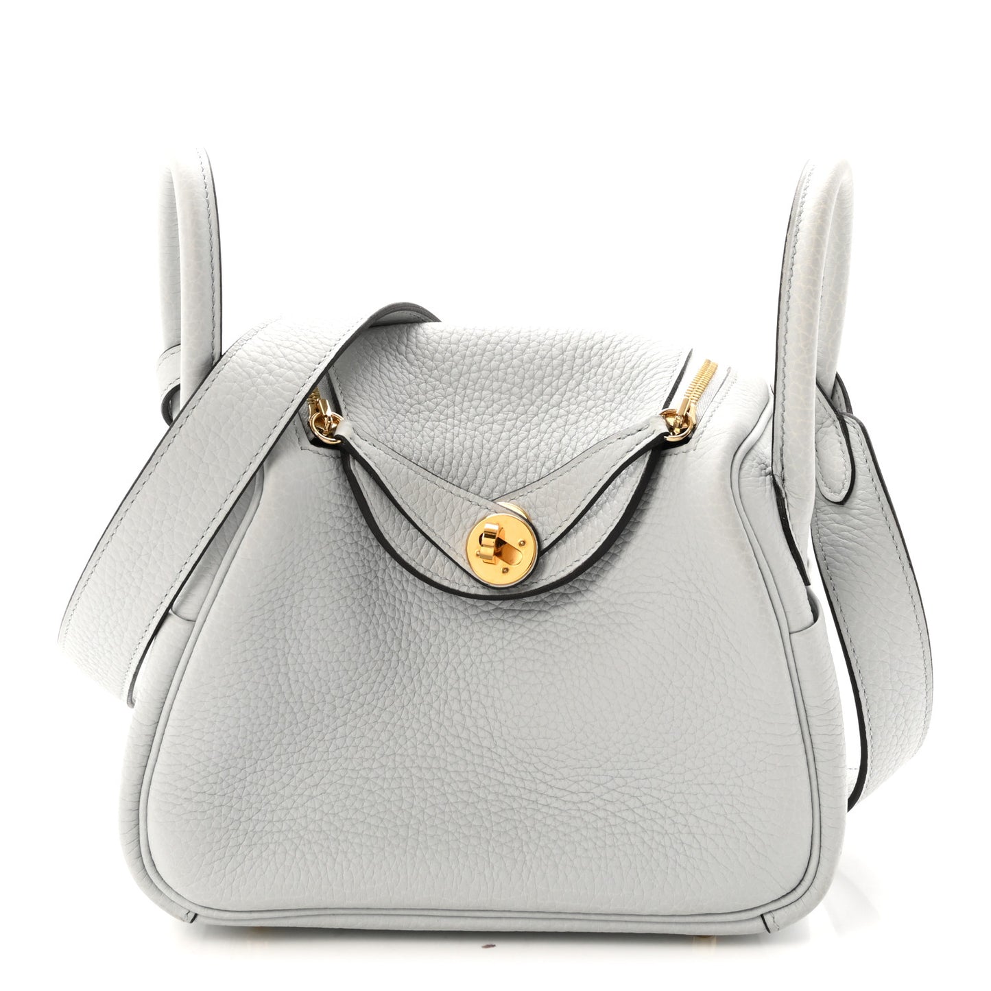 Taurillon Clemence Mini Lindy 20 Bleu Pale