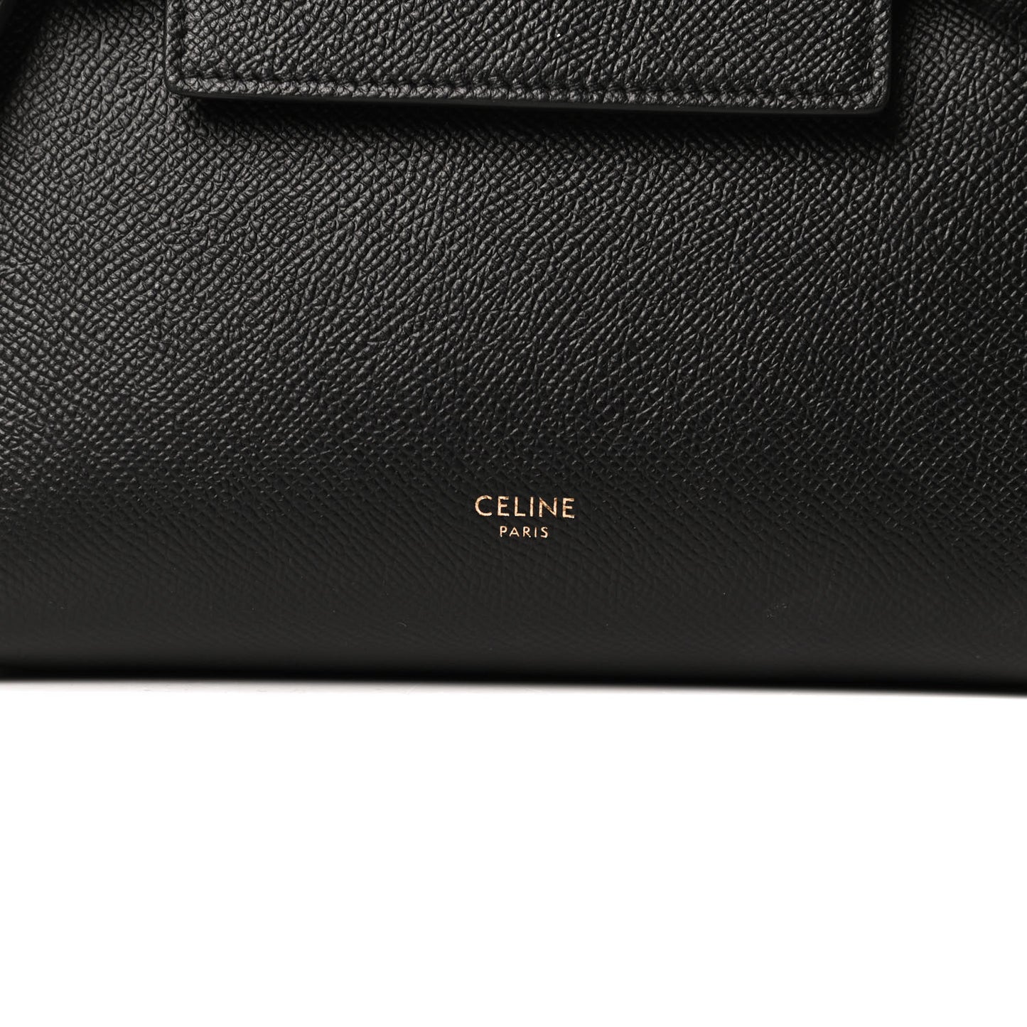 Grained Calfskin Nano Belt Bag Black