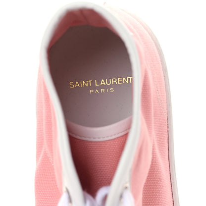 Saint Laurent Womens Court Classic SL/39 Mid Top Sneakers 44 White Pink 7 of 8