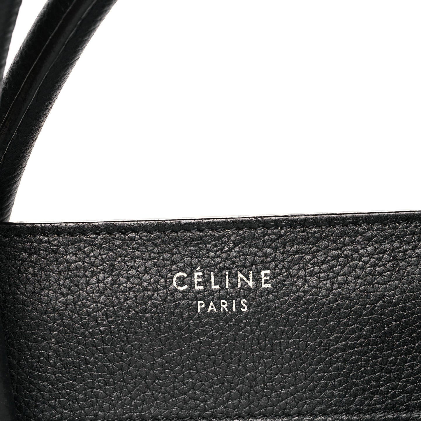 Drummed Calfskin Mini Luggage Black