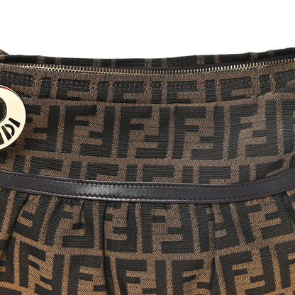 Fendi Zucca Cuoio Lucido Chef Hobo Tobacco Moro 8 of 11