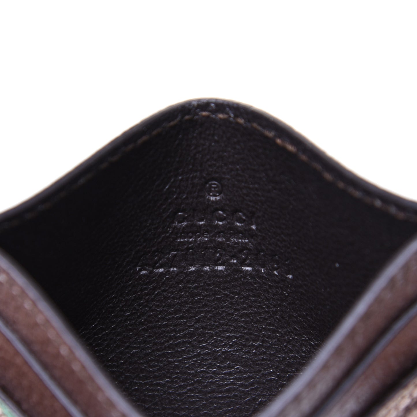 GG Supreme Monogram Tian Card Holder Beige Multicolor New Acero