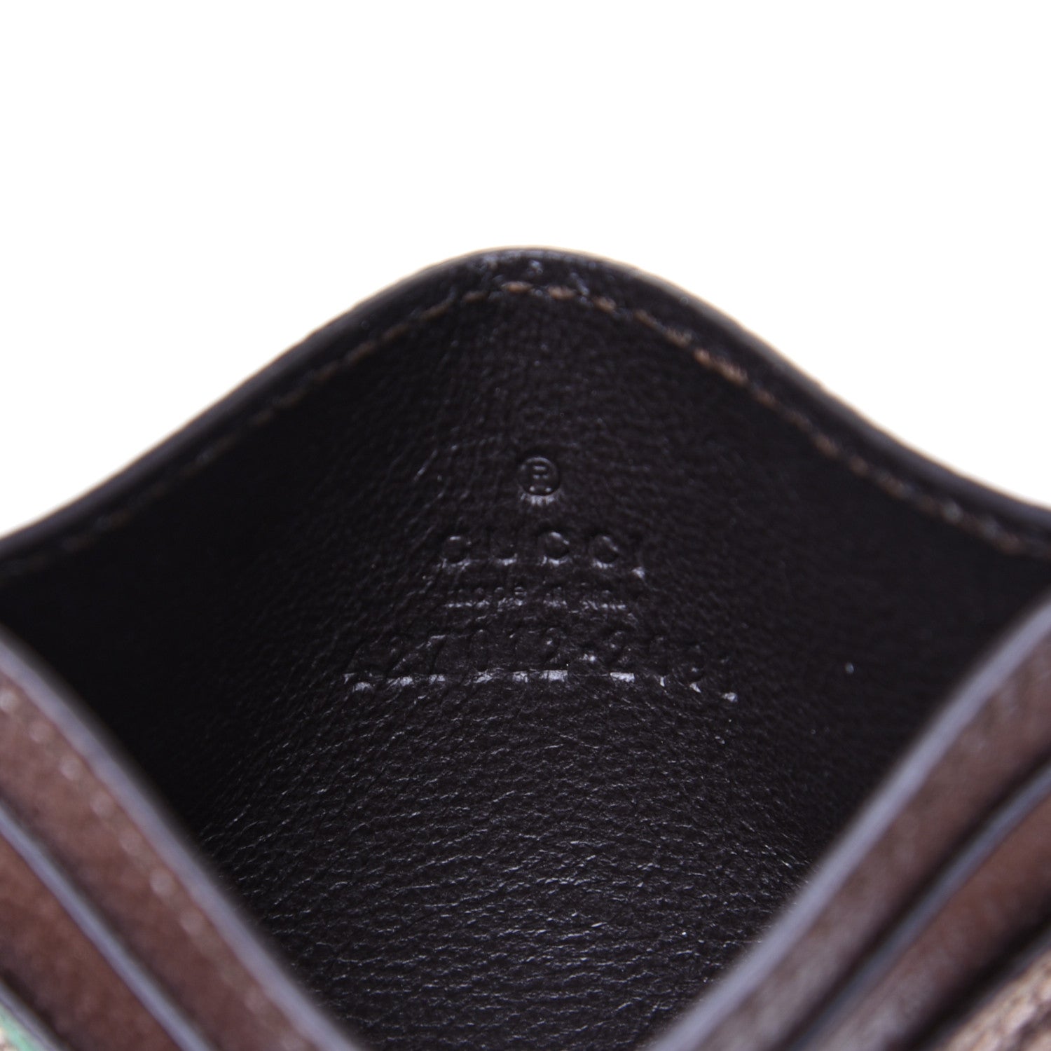 Gucci GG Supreme Monogram Tian Card Holder Beige Multicolor New Acero 8 of 9
