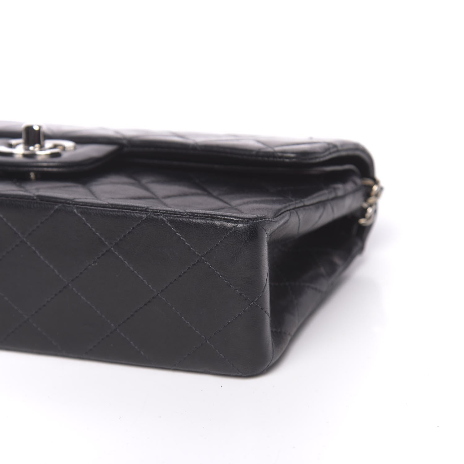 Chanel Lambskin Quilted Small Double Flap Black 9 of 13