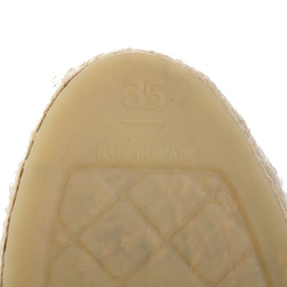 Chanel Lambskin CC Espadrilles 35 Black 6 of 7