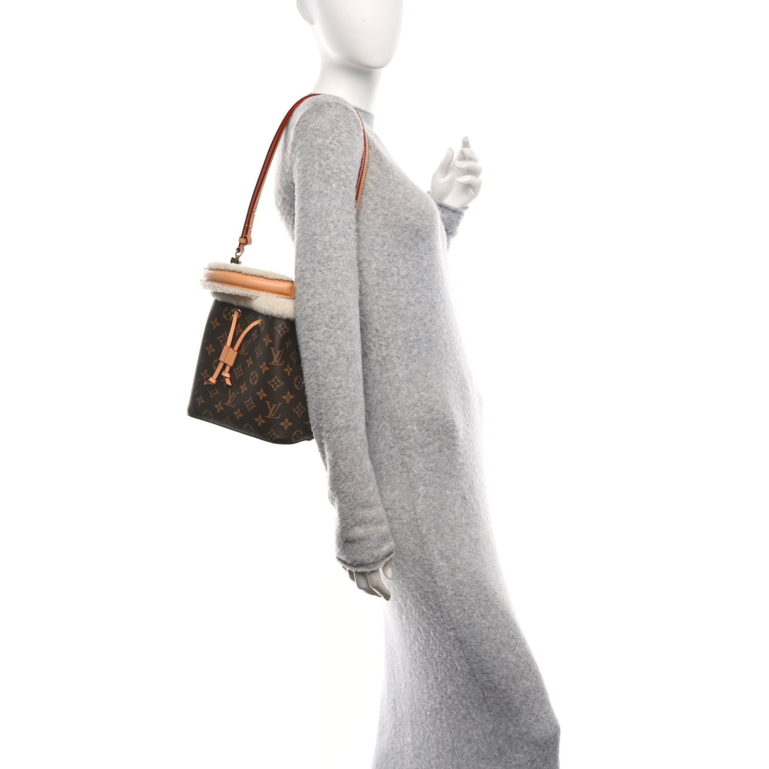 Louis Vuitton Monogram Shearling Cozygram Neonoe BB 2 of 10