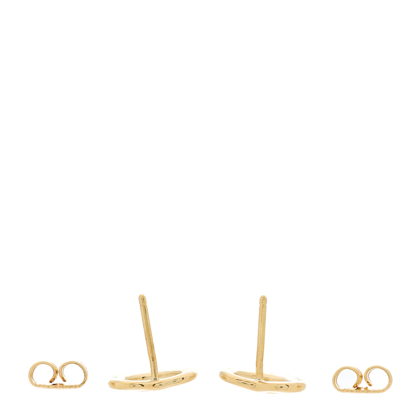 18K Yellow Gold 11mm Elsa Peretti Open Heart Earrings