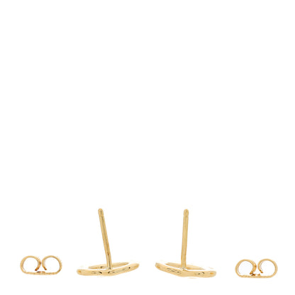 Tiffany 18K Yellow Gold 11mm Elsa Peretti Open Heart Earrings 3 of 3