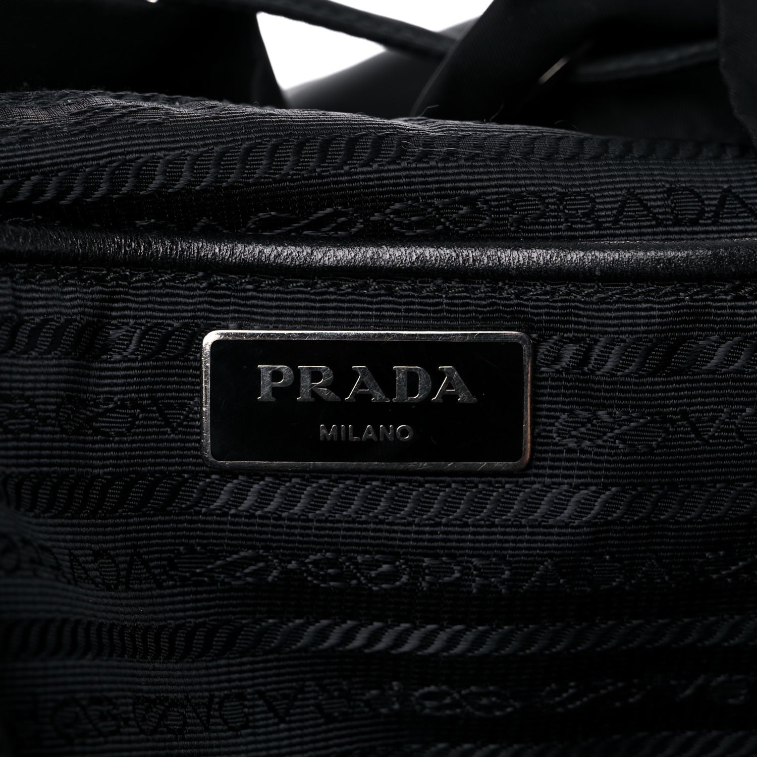 Prada Nylon Vela Medium Backpack Black 6 of 16