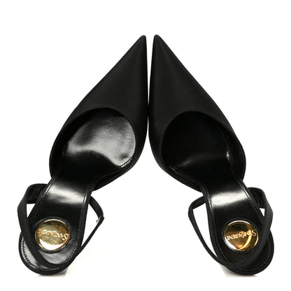 Saint Laurent Grosgrain Penelope Slingback Pump 38 Black 2 of 10
