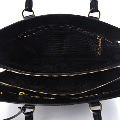 Prada Saffiano Lux Large Top Handle Open Tote Black 5 of 11
