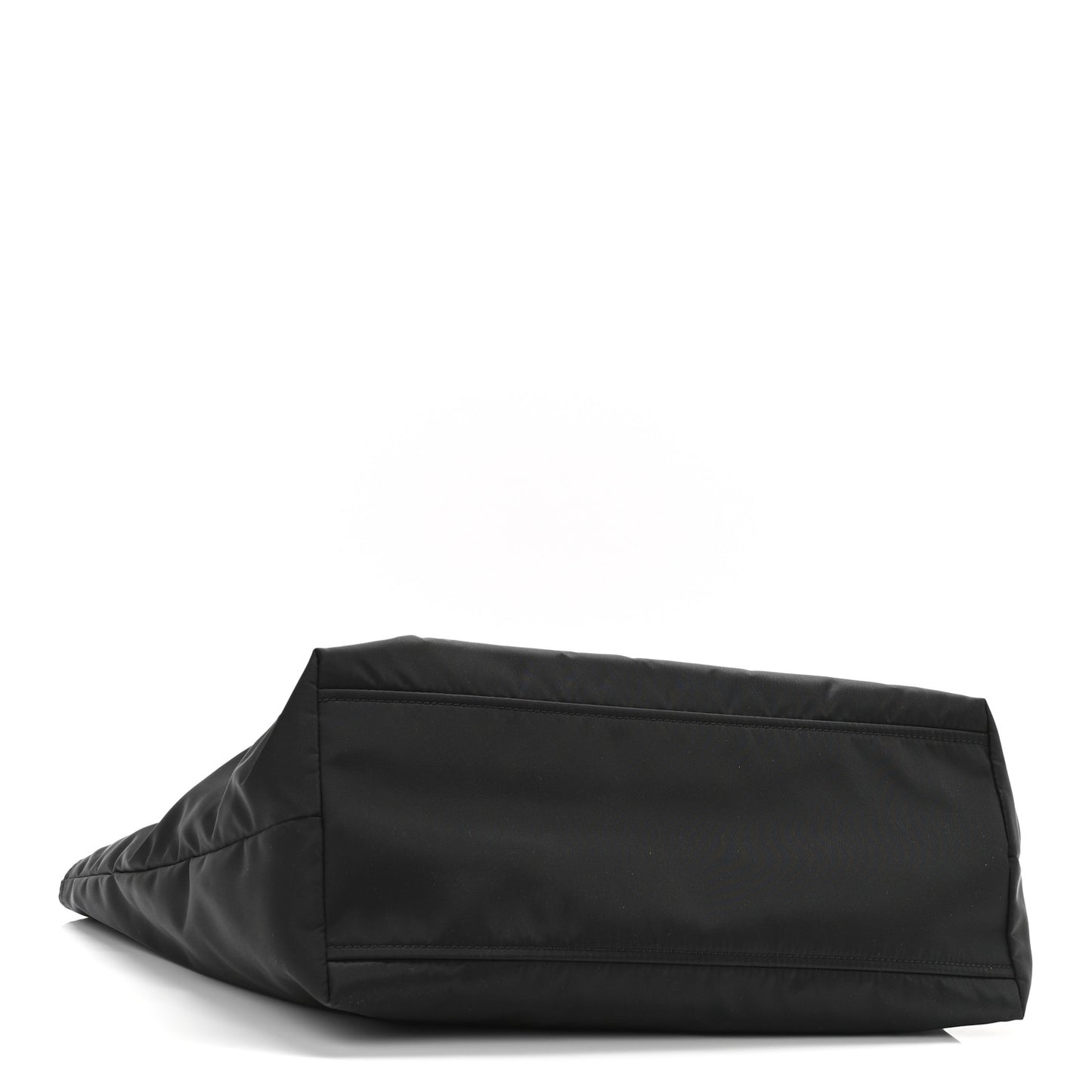 Tessuto Nylon Vela Saffiano Tote Black