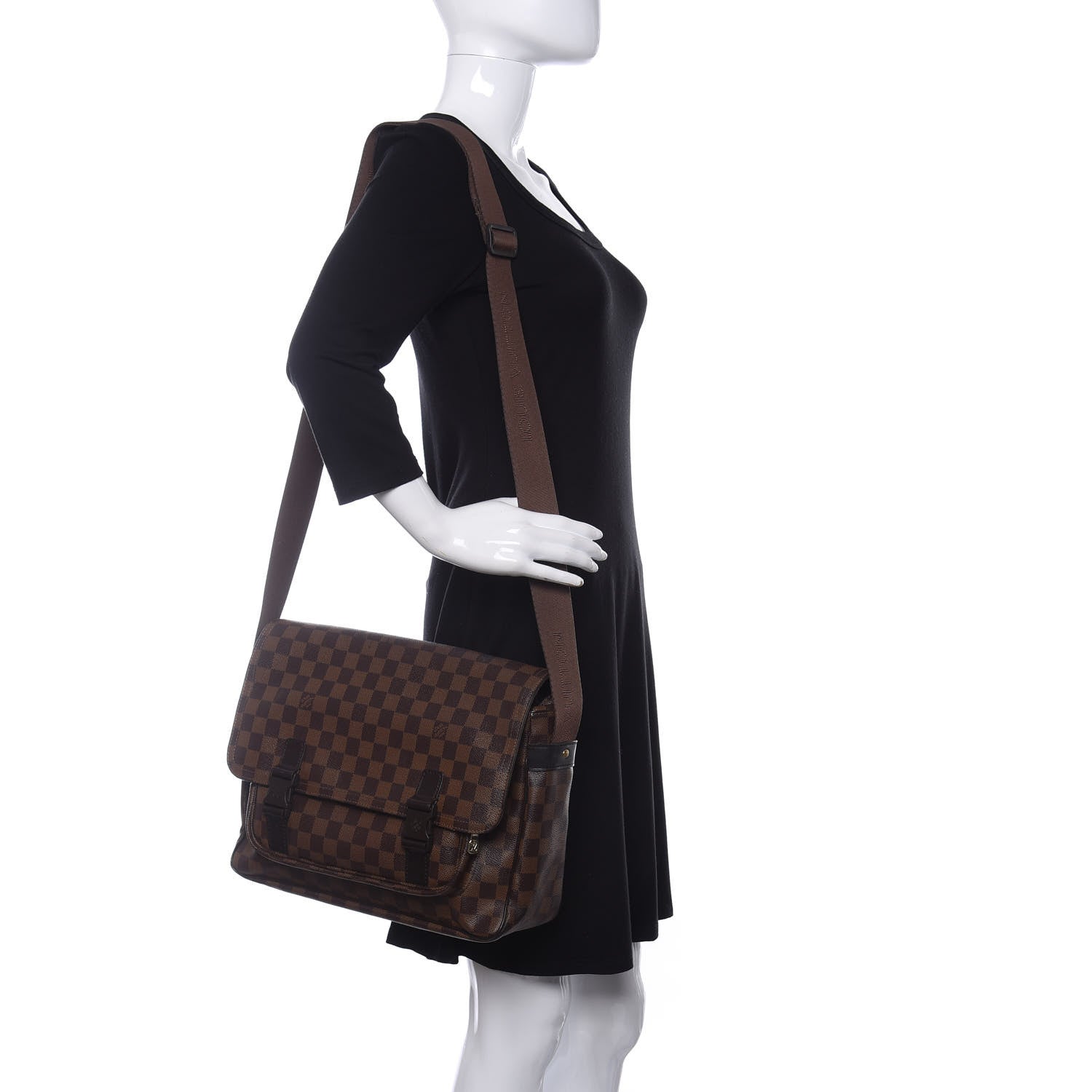 Louis Vuitton Damier Ebene Melville Messenger Bag 2 of 9